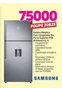 Samsung Geladeira Metálica com congelador na Parte Superior 519Ltr RT50K6531SL F