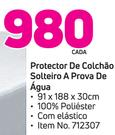 Sheraton Protector de colchão solteiro à Prova de Água