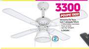 Logik Ventoinha de Tecto com 1 Lampada 105cm