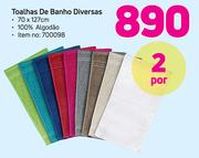 toalhas de banho diversas-Por 2
