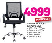 Cadeira com Encosto em Malha Nova