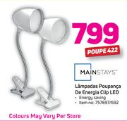 Mainstays Lâmpadas Poupança de Energia Clip LED