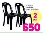 Cadeira Plástica-Por 2