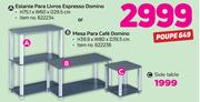 Estante Para Livros Espresso Domino Or Mesa para Cafe Domino