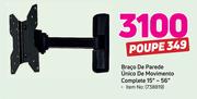 Braco de parede unico de Movimento complete 15"-56"