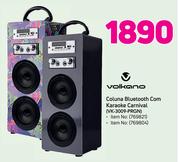Volkano Coluna Bluetooth com Karaoke Carnival VK-3009-PRGN