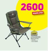 Campmaster Irá Para Acampar Verde Com Encosto Alto Delux 300 F03-100A-860G