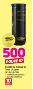 Wilson Pacote De 3 Bolas De Tenis Us Open 3 S SL US OPE