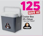 Pride Cooler Box 25Ltr Silver