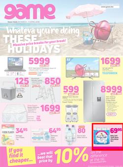 Game Botswana : Whatever You're Doing These Holidays (29 March - 11 April 2018), page 1