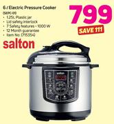 Salton 6Ltr Electric Pressure Cooker SEPC-01