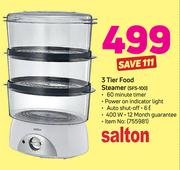 Salton 3 Tier Food Steamer SFS-100