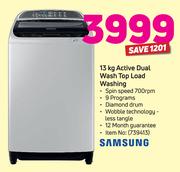 Samsung 13Kg Active Dual Wash Top Load Washing