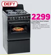 Defy 4 Solid Plate Stove Compact Black DSS514