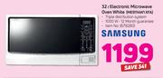 Samsung 32Ltr Electronic Microwave Oven White ME9114W1 XFA