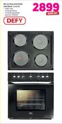 Defy 60cm Oven & Solid Hob Black DCB006