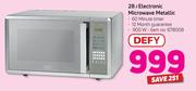 Defy 28Ltr Electronic Microwave Metallic