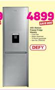 Defy 450Ltr Bottom Freexer Fridge Metallic