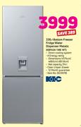 KIC 336Ltr Bottom Freezer Fridge Water Dispenser Metallic KBF634 1ME WT