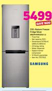 Samsung 330Ltr Bottom Freezer Fridge Silver RB29HWR3DSA U