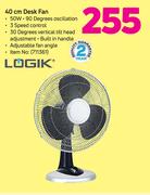 Logik 40cm Desk Fan 