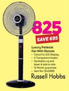 Russell Hobbs Luxury Pedestal Fan With Remote