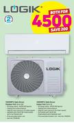 Logik 12000 BTU Split Aircon Outdoor Unit GLM-12X Or 12000 BTU Split Aircon Indoor Unit GLM-12-Both 