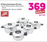 Hart 10 Piece Aluminium Pot Set-Per Set