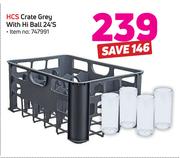 HCS Crate Grey With Hi Ball-24's