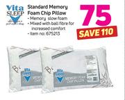 Vita sleep Standard Memory Foam Chip Pillow