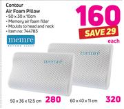 Memre Contour Air Foam Pillow-50 x 36 x 12.5cm