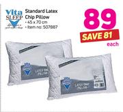 Vita Sleep Standard Latex Chip Pillow-Each