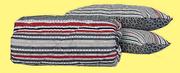 Mainstays Queen Microfiber Comforter Red Stripe-Each