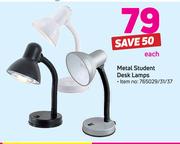 Metal Student Desk Lamps-Each