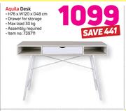 Aquila Desk H76 x W120 x D48cm