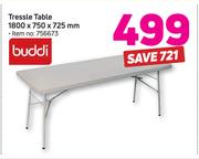Buddi Tressle Table-1800 x 750 x 725mm
