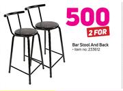 Bar Stool & Back-For 2