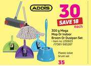 Addis 300g Mega Mop Or Indoor Broom Or Dustpan Set-Each