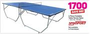 Spin Sport 4 Piece Foldable Table Tennis table