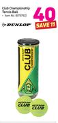 Dunlop Club Championship Tennis Ball