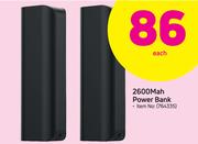 2600 Mah Power Bank-Each