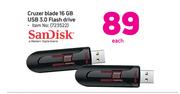 Sandisk 16GB Ultra SD Card-Each
