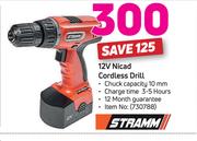 Stramm 12V Nicad Cordless Drill