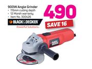 Black & Decker 900W Angle Grinder