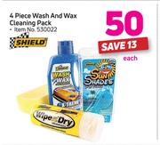 Shield 4 Piece Wash & Wax Cleaning Pack-Each