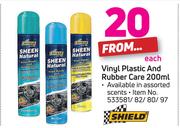Shield Vinyl Plastic & Rubber Care-200ml Each