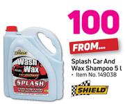 Shield Splash Car & Wax Shampoo-5Ltr 