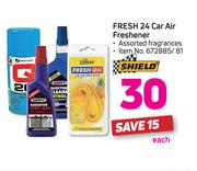 Shield Fresh 24 Car Air Freshener-Each