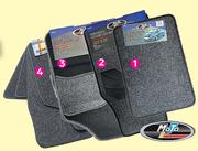 Moto Quip 4 Piece Carpet Black Car Mat Set