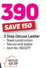 Home Quip 3 Step Deluxe Ladder
